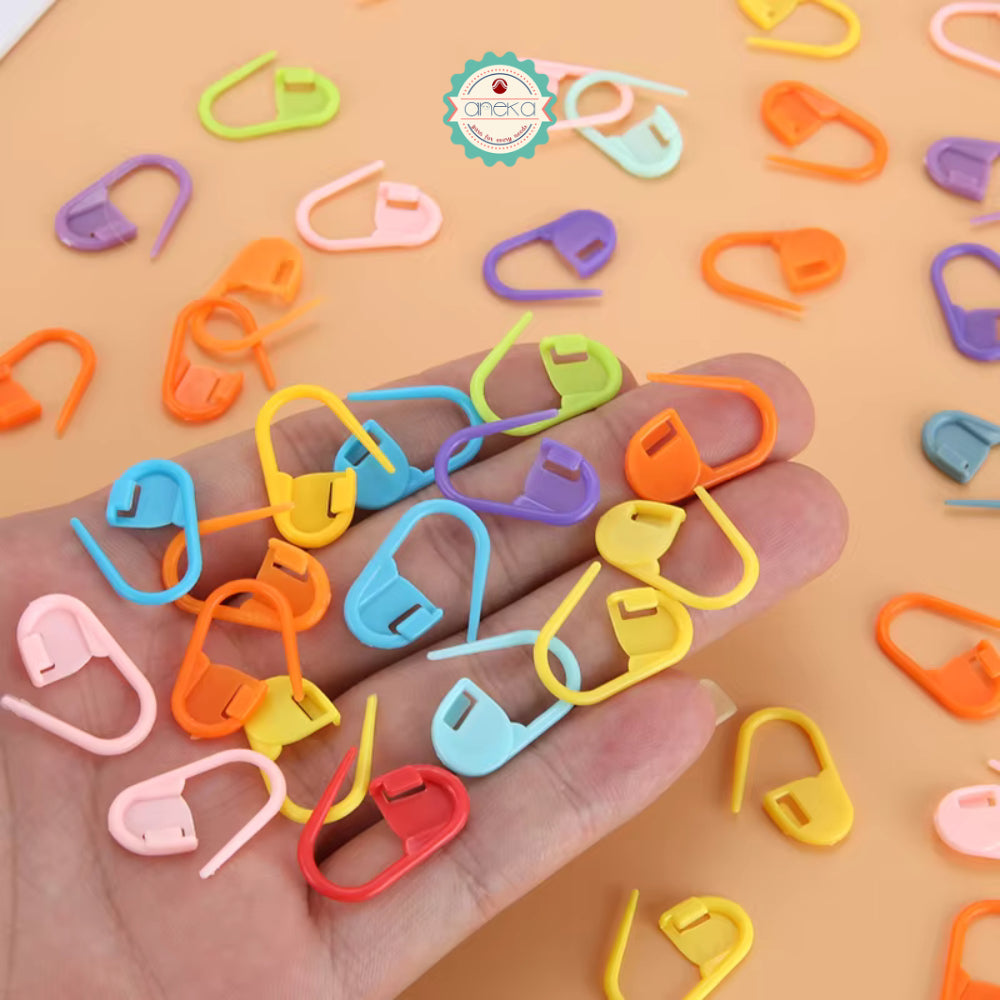 KATALOG - [PAKET] Penanda Rajut / Locking Stitch Marker / Peniti Plastik