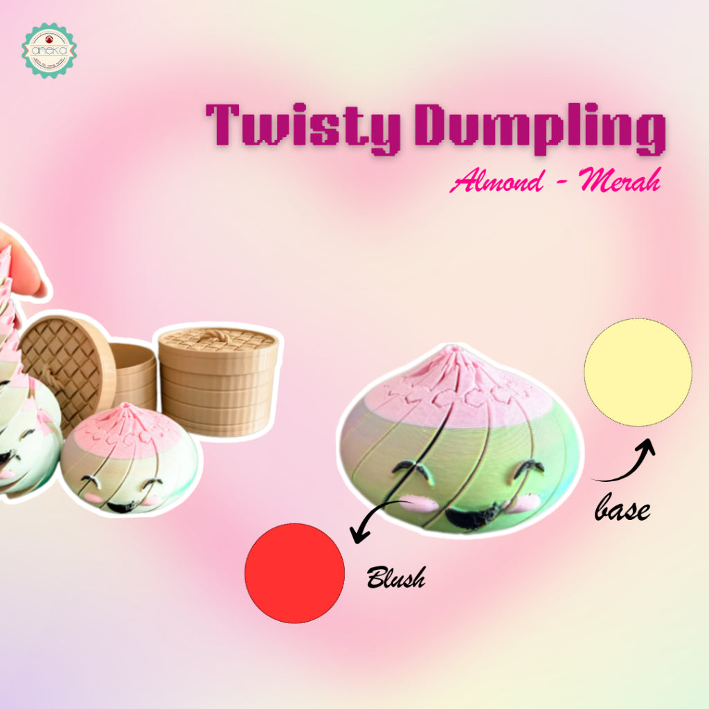 ANEKA - 3D Print Twisty Dumpling / Mainan Lucu Motorik Anak Siomay Putar
