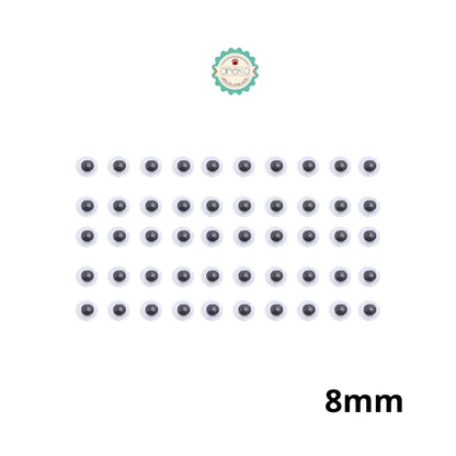 KATALOG - [50PCS] Mata Boneka Kocak / Koclak / Googly Wiggle Eyes  Toys / Animal Eyeball Black White Doll