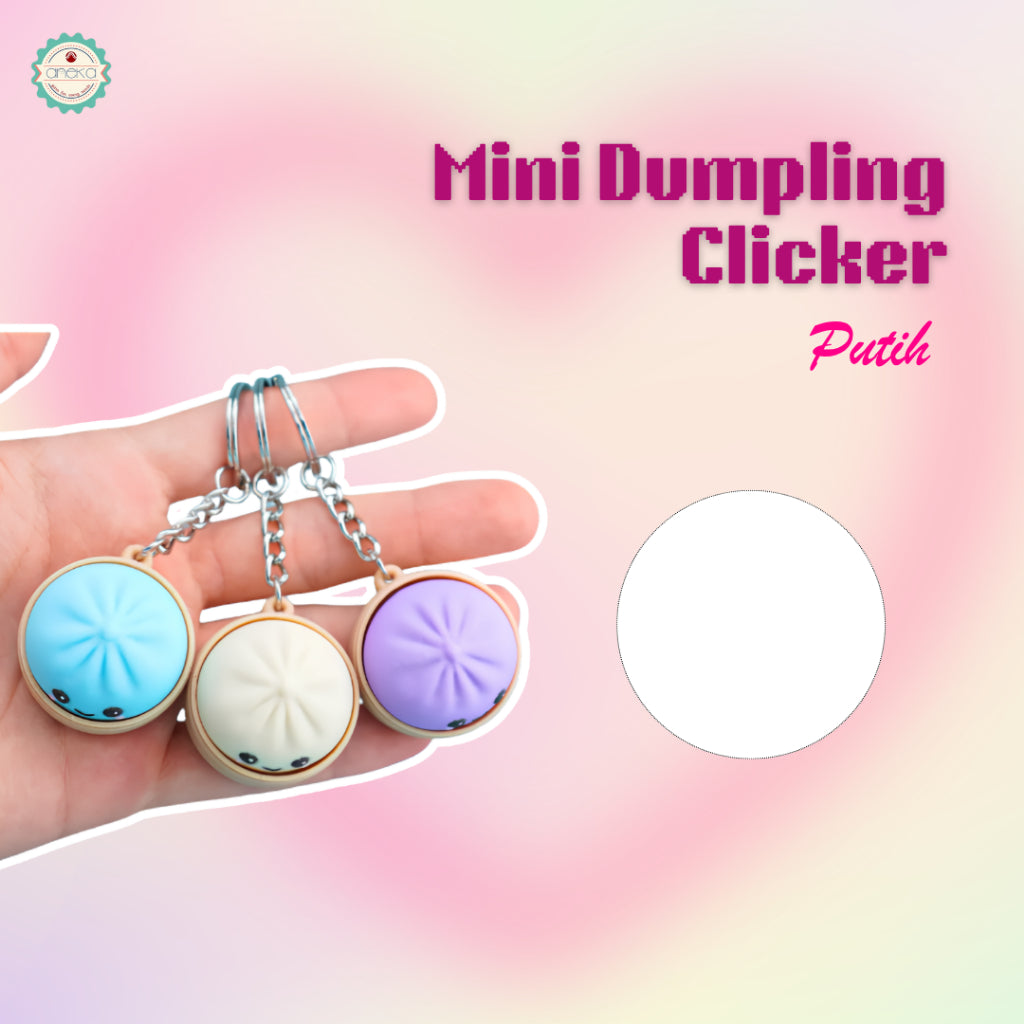 ANEKA - 3D Print Fidget Clicker Dumplings Keychain / Siomay Kliker Lucu Gantungan Kunci