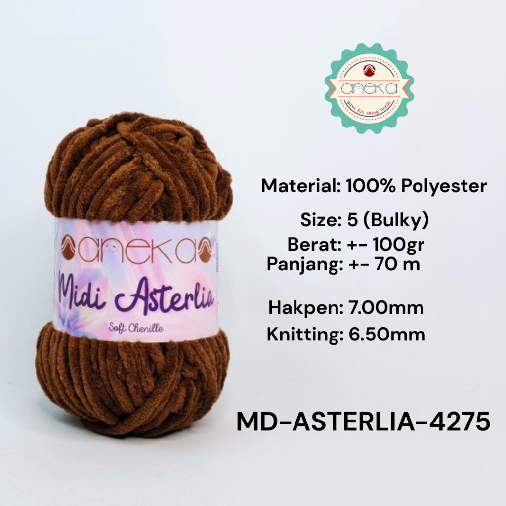 KATALOG - Benang Rajut Midi Asterlia / Soft Chenille / Crochet Knitting Yarn