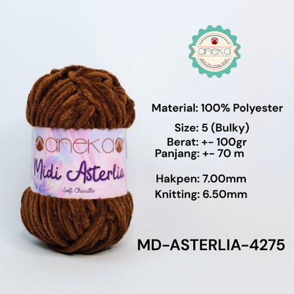 KATALOG - Benang Rajut Midi Asterlia / Soft Chenille / Crochet Knitting Yarn