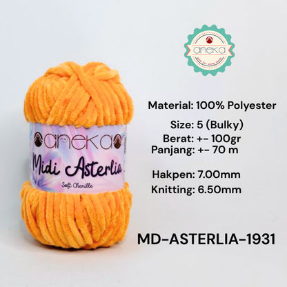 KATALOG - Benang Rajut Midi Asterlia / Soft Chenille / Crochet Knitting Yarn