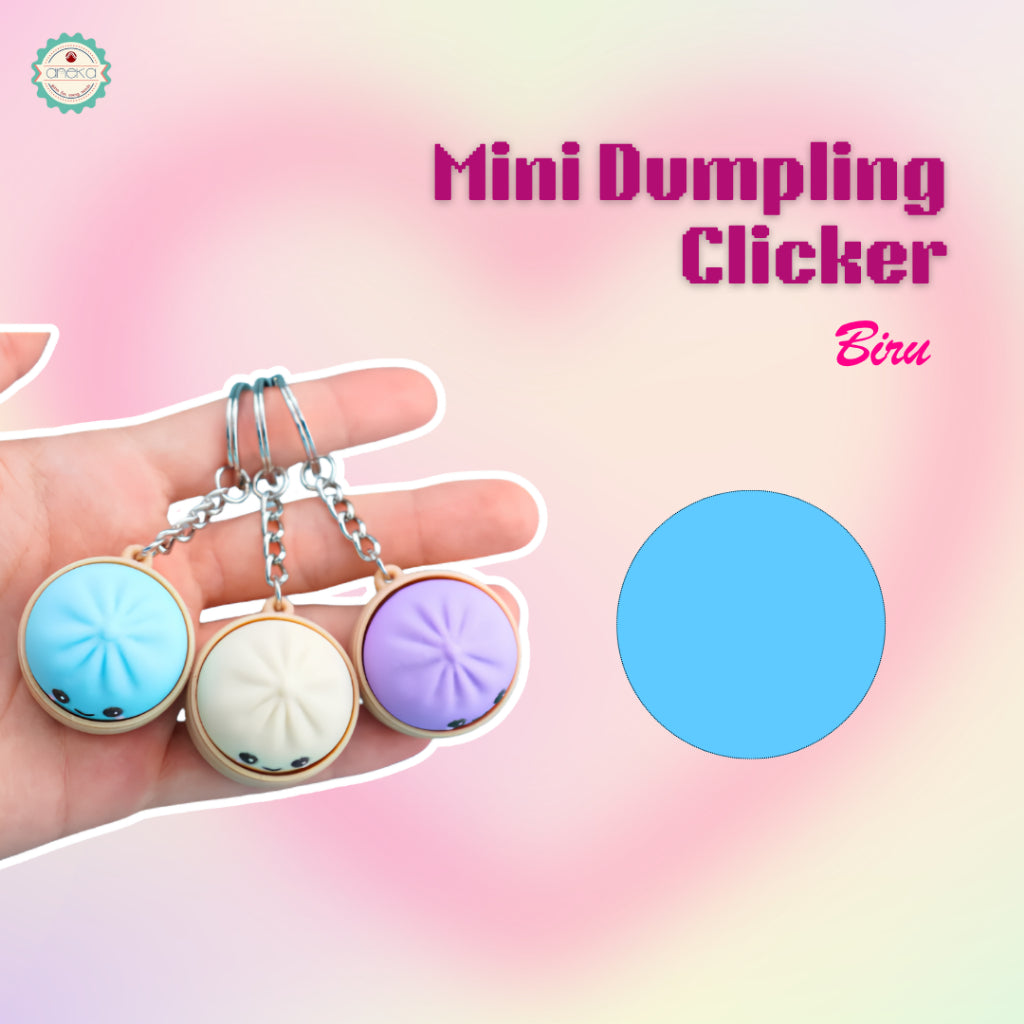 ANEKA - 3D Print Fidget Clicker Dumplings Keychain / Siomay Kliker Lucu Gantungan Kunci