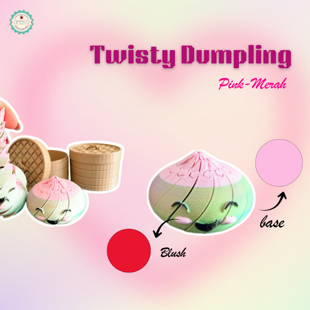 ANEKA - 3D Print Twisty Dumpling / Mainan Lucu Motorik Anak Siomay Putar