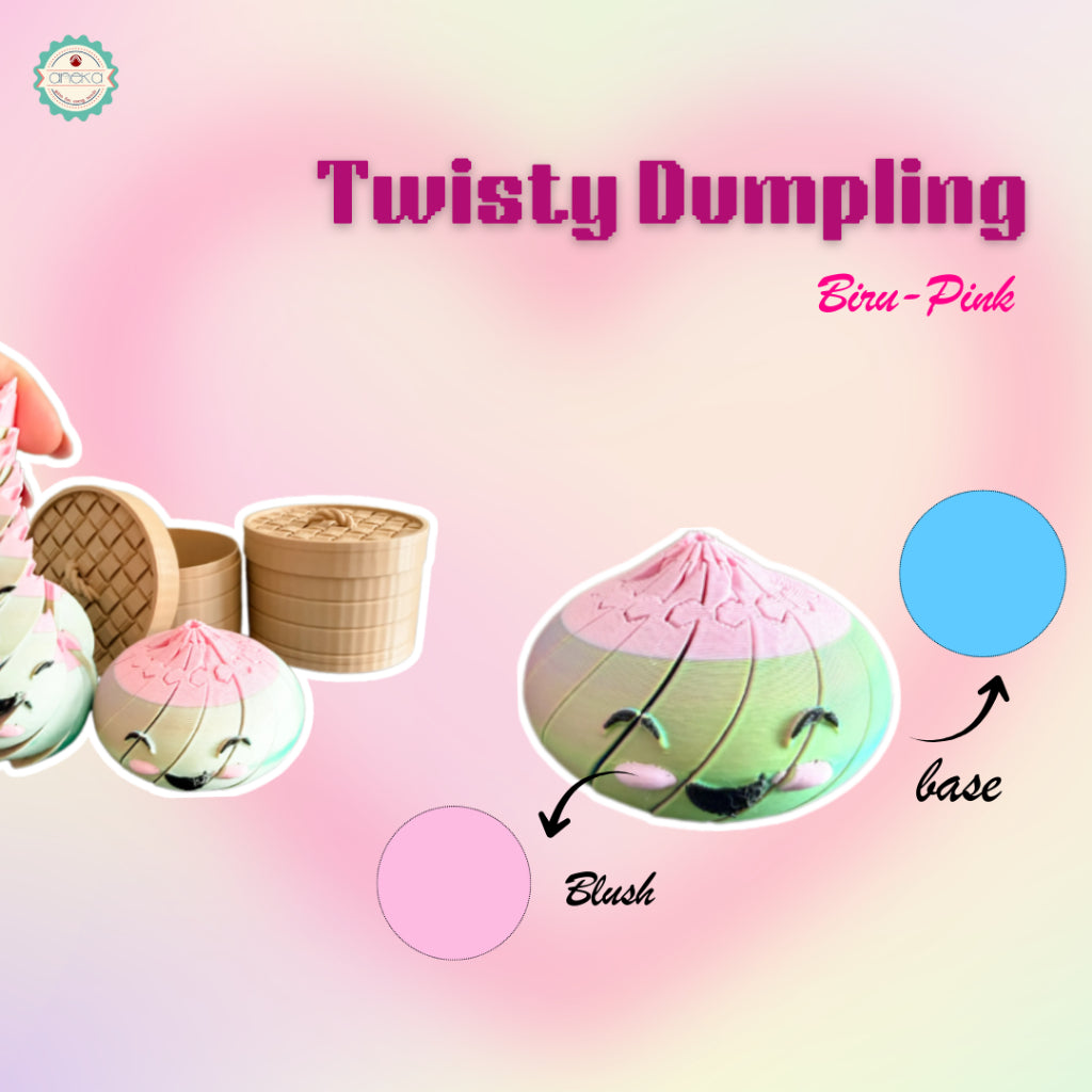 ANEKA - 3D Print Twisty Dumpling / Mainan Lucu Motorik Anak Siomay Putar