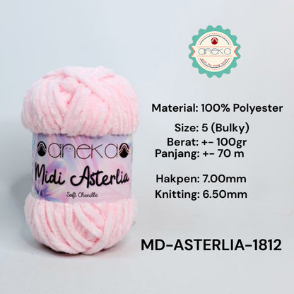 KATALOG - Benang Rajut Midi Asterlia / Soft Chenille / Crochet Knitting Yarn