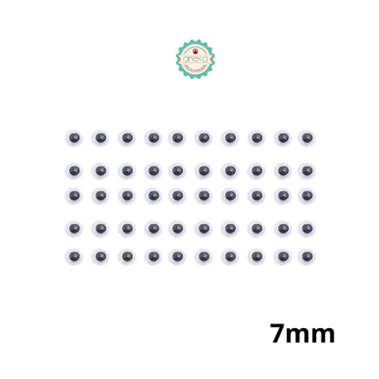 KATALOG - [50PCS] Mata Boneka Kocak / Koclak / Googly Wiggle Eyes  Toys / Animal Eyeball Black White Doll