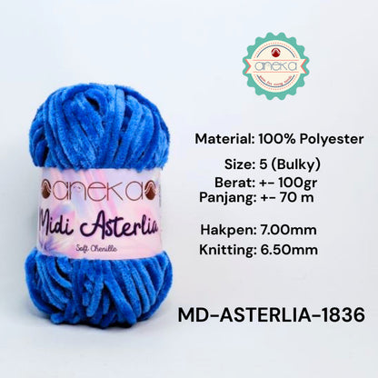 KATALOG - Benang Rajut Midi Asterlia / Soft Chenille / Crochet Knitting Yarn