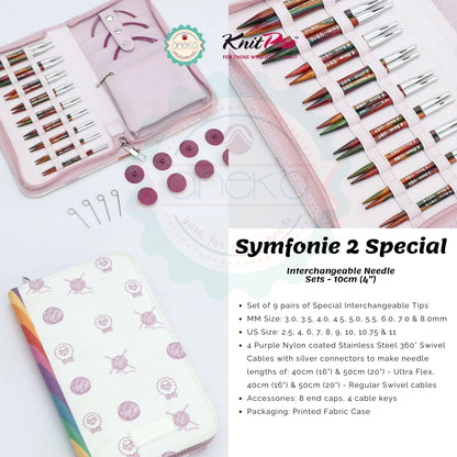 KNITPRO - Symfonie 2 Special Interchangeable Needle Sets  / Alat Rajut Knitting