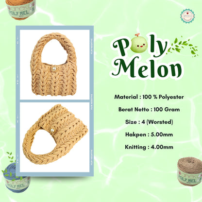 KATALOG - Benang Rajut Poly Melon Big Ply /  Polyester Crochet Knitting Yarn