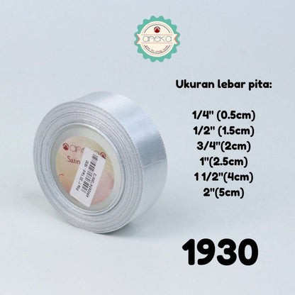 KATALOG - [20 YARD / ROLL] Pita Satin / Satin Silk Ribbon 1 1/2"  - 4 cm