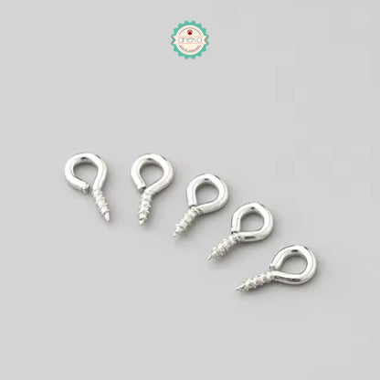 ANEKA - [200 PCS] Paku Ulir / Pin Mata / Sekrup Kecil Berulir / Screw Eye Hook