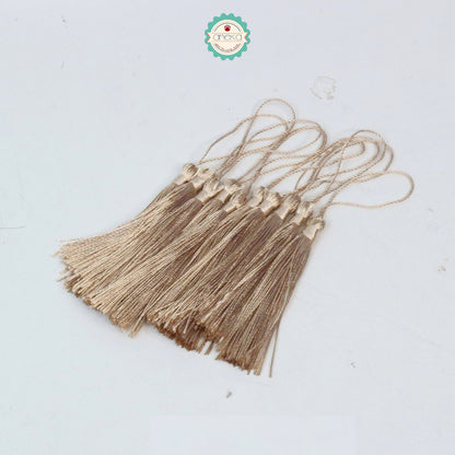 KATALOG - [10 PCS] Tassel Aksesoris / Polyester Silk Fringe Brush Tassels /  With Loop For Jewelry Making Souvenir / Bookmarks / Diy Craft Accessories
