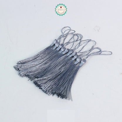 KATALOG - [10 PCS] Tassel Aksesoris / Polyester Silk Fringe Brush Tassels /  With Loop For Jewelry Making Souvenir / Bookmarks / Diy Craft Accessories
