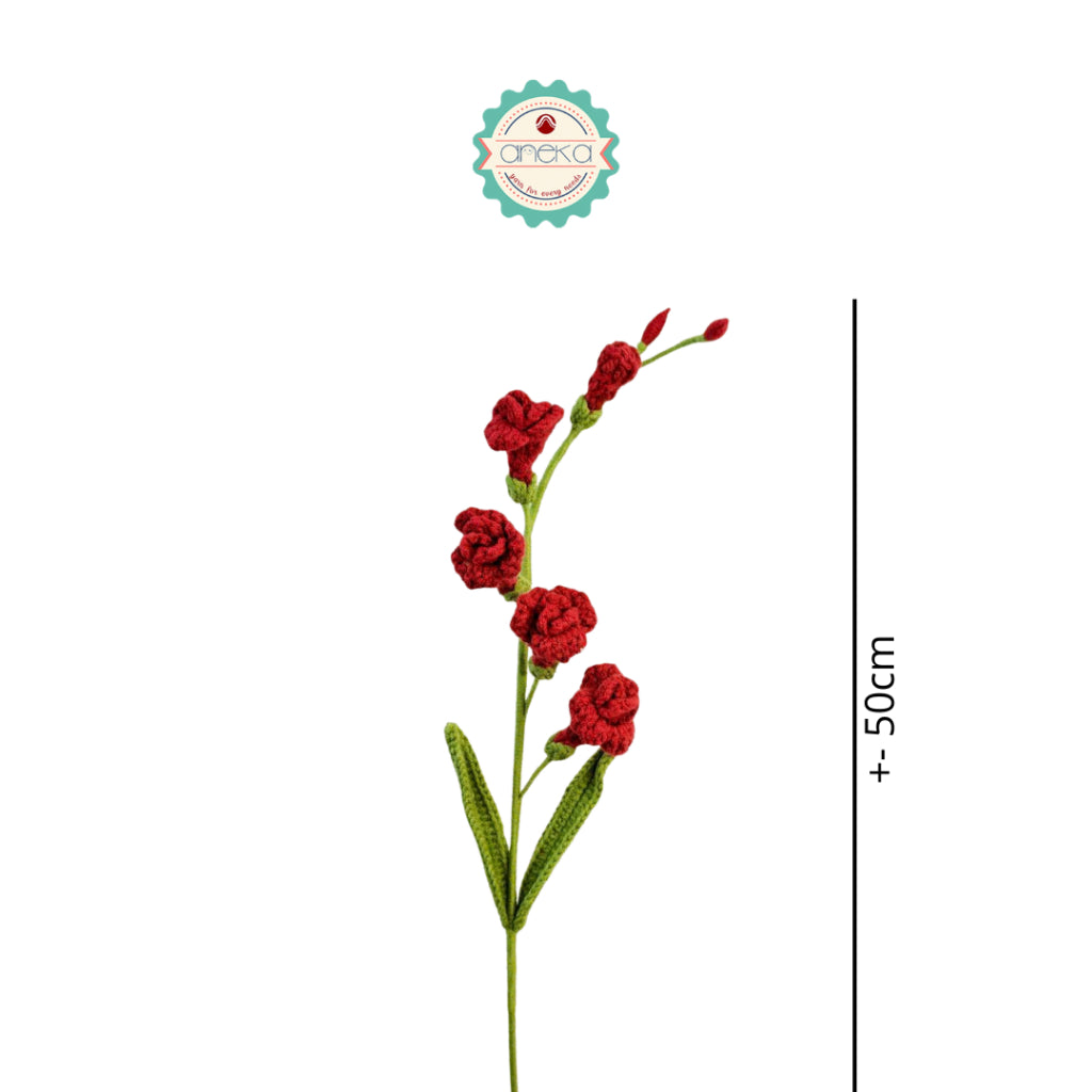KATALOG - [1 TANGKAI] Bunga Rajut / Hiasan / Buket Hias / Crochet Flower DIY / Hand Bouquet Flowers - PART 3