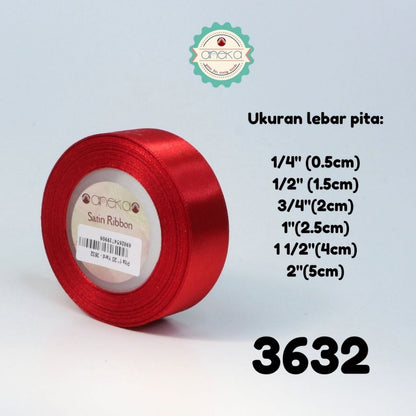 KATALOG - [20 Yard / Roll] Pita Satin / Satin Silk Ribbon 1/4" - 5mm - Part 1