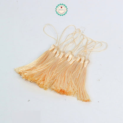 KATALOG - [10 PCS] Tassel Aksesoris / Polyester Silk Fringe Brush Tassels /  With Loop For Jewelry Making Souvenir / Bookmarks / Diy Craft Accessories