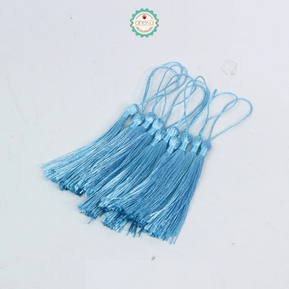 KATALOG - [10 PCS] Tassel Aksesoris / Polyester Silk Fringe Brush Tassels /  With Loop For Jewelry Making Souvenir / Bookmarks / Diy Craft Accessories