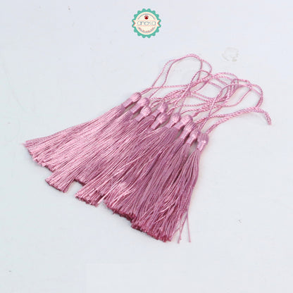 KATALOG - [10 PCS] Tassel Aksesoris / Polyester Silk Fringe Brush Tassels /  With Loop For Jewelry Making Souvenir / Bookmarks / Diy Craft Accessories
