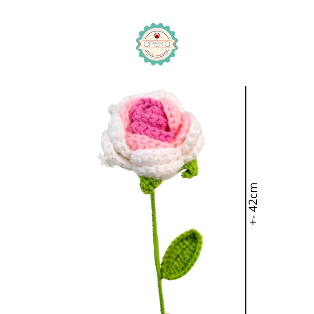 KATALOG - [1 TANGKAI] Bunga Rajut / Hiasan / Buket Hias / Crochet Flower DIY / Hand Bouquet Flowers - PART 2