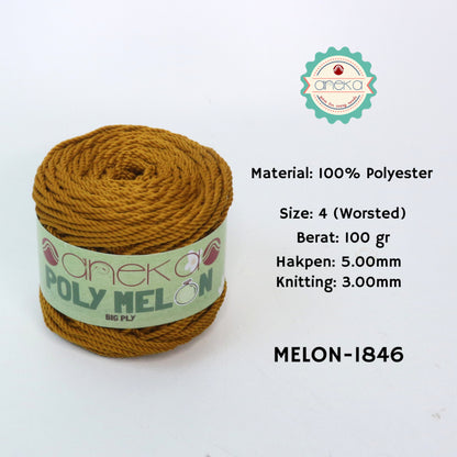 KATALOG - Benang Rajut Poly Melon Big Ply /  Polyester Crochet Knitting Yarn