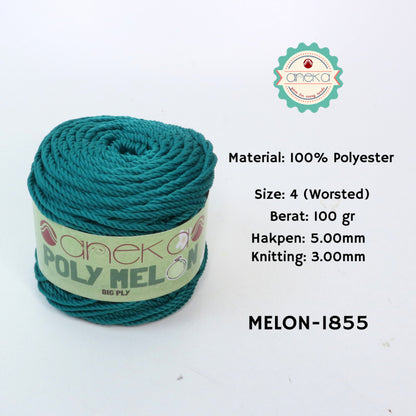 KATALOG - Benang Rajut Poly Melon Big Ply /  Polyester Crochet Knitting Yarn