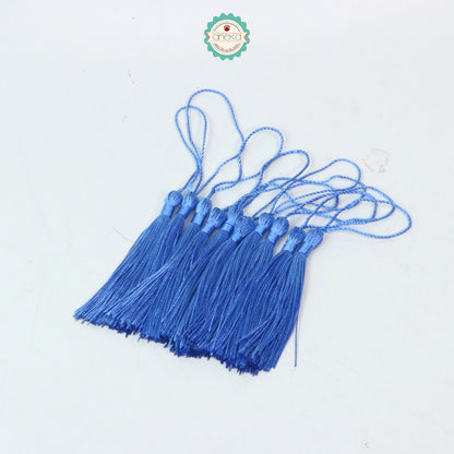 KATALOG - [10 PCS] Tassel Aksesoris / Polyester Silk Fringe Brush Tassels /  With Loop For Jewelry Making Souvenir / Bookmarks / Diy Craft Accessories