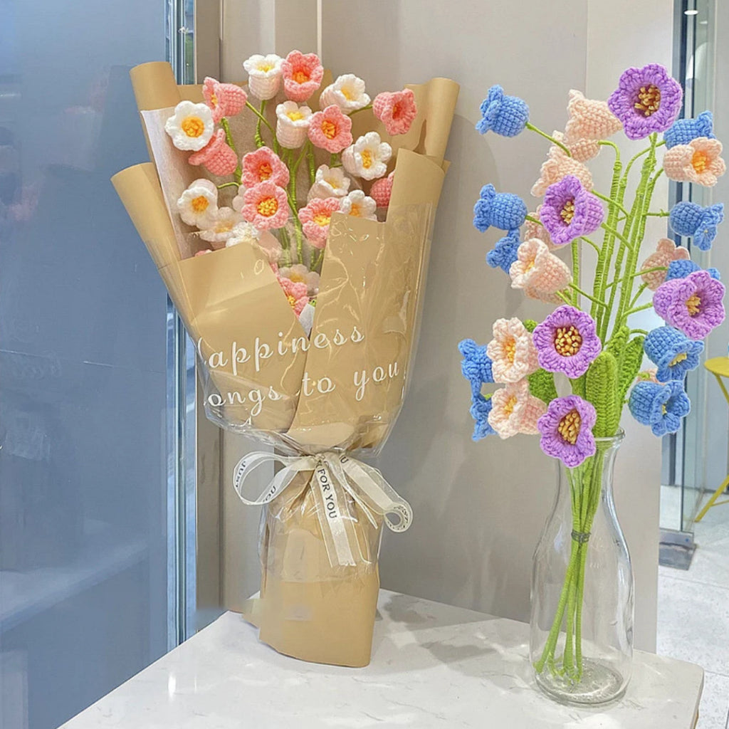 KATALOG - [1 TANGKAI] Bunga Rajut / Hiasan / Buket Hias / Crochet Flower DIY / Hand Bouquet Flowers - PART 1