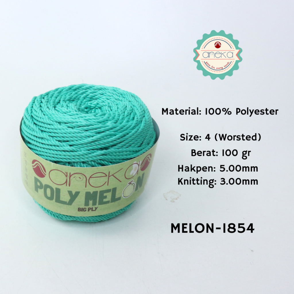 KATALOG - Benang Rajut Poly Melon Big Ply /  Polyester Crochet Knitting Yarn