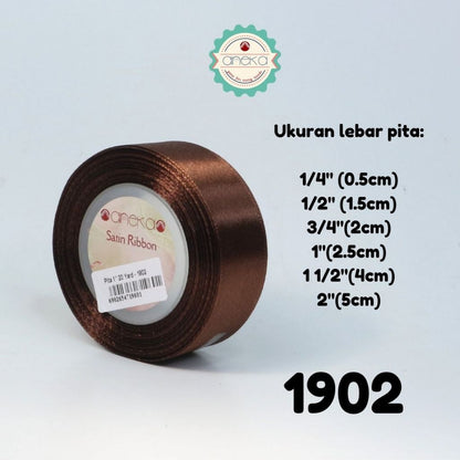 KATALOG - [20 Yard / Roll] Pita Satin / Satin Silk Ribbon 1/4" - 5mm - Part 1