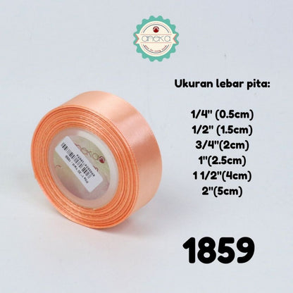 KATALOG - [20 Yard / Roll] Pita Satin / Satin Silk Ribbon 1/4" - 5mm - Part 1