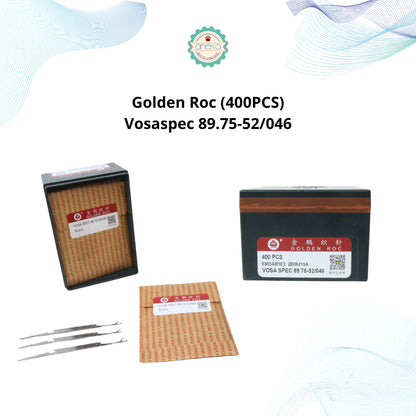 KATALOG - [1 BOX] Jarum Mesin Rajut Vosa Spec 89.75-52/046 / Vosaspec 89.75-52G046 / Feijian / Golden Roc - 400 PCS