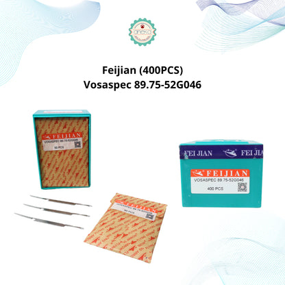 KATALOG - [1 BOX] Jarum Mesin Rajut Vosa Spec 89.75-52/046 / Vosaspec 89.75-52G046 / Feijian / Golden Roc - 400 PCS