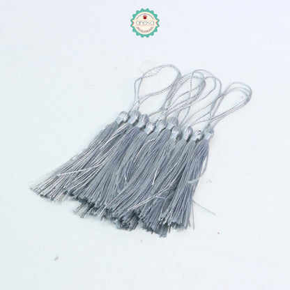 KATALOG - [10 PCS] Tassel Aksesoris / Polyester Silk Fringe Brush Tassels /  With Loop For Jewelry Making Souvenir / Bookmarks / Diy Craft Accessories