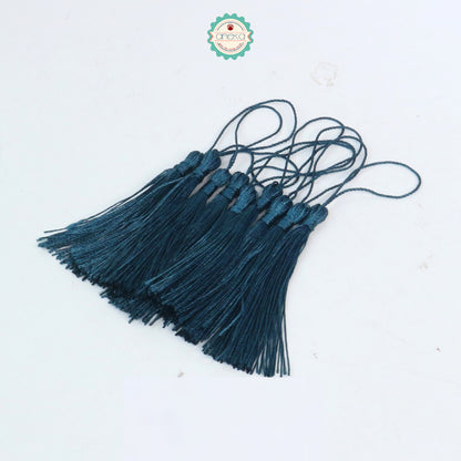 KATALOG - [10 PCS] Tassel Aksesoris / Polyester Silk Fringe Brush Tassels /  With Loop For Jewelry Making Souvenir / Bookmarks / Diy Craft Accessories