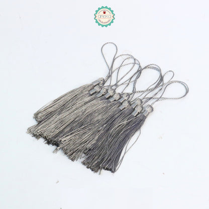 KATALOG - [10 PCS] Tassel Aksesoris / Polyester Silk Fringe Brush Tassels /  With Loop For Jewelry Making Souvenir / Bookmarks / Diy Craft Accessories