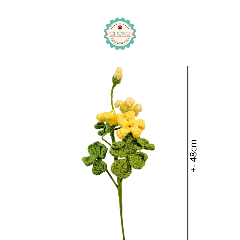 KATALOG - [1 TANGKAI] Bunga Rajut / Hiasan / Buket Hias / Crochet Flower DIY / Hand Bouquet Flowers - PART 1