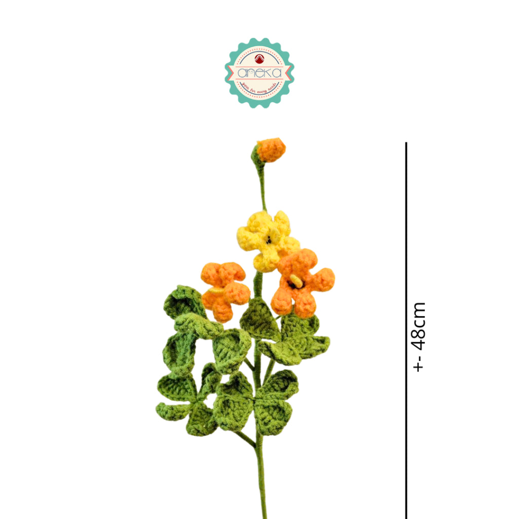 KATALOG - [1 TANGKAI] Bunga Rajut / Hiasan / Buket Hias / Crochet Flower DIY / Hand Bouquet Flowers - PART 1