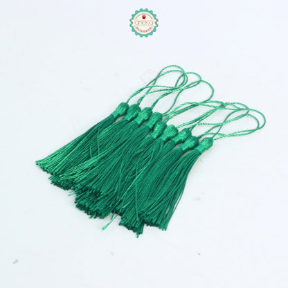 KATALOG - [10 PCS] Tassel Aksesoris / Polyester Silk Fringe Brush Tassels /  With Loop For Jewelry Making Souvenir / Bookmarks / Diy Craft Accessories