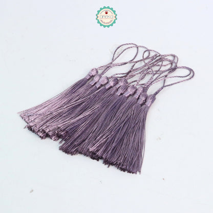 KATALOG - [10 PCS] Tassel Aksesoris / Polyester Silk Fringe Brush Tassels /  With Loop For Jewelry Making Souvenir / Bookmarks / Diy Craft Accessories
