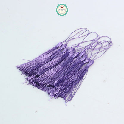 KATALOG - [10 PCS] Tassel Aksesoris / Polyester Silk Fringe Brush Tassels /  With Loop For Jewelry Making Souvenir / Bookmarks / Diy Craft Accessories