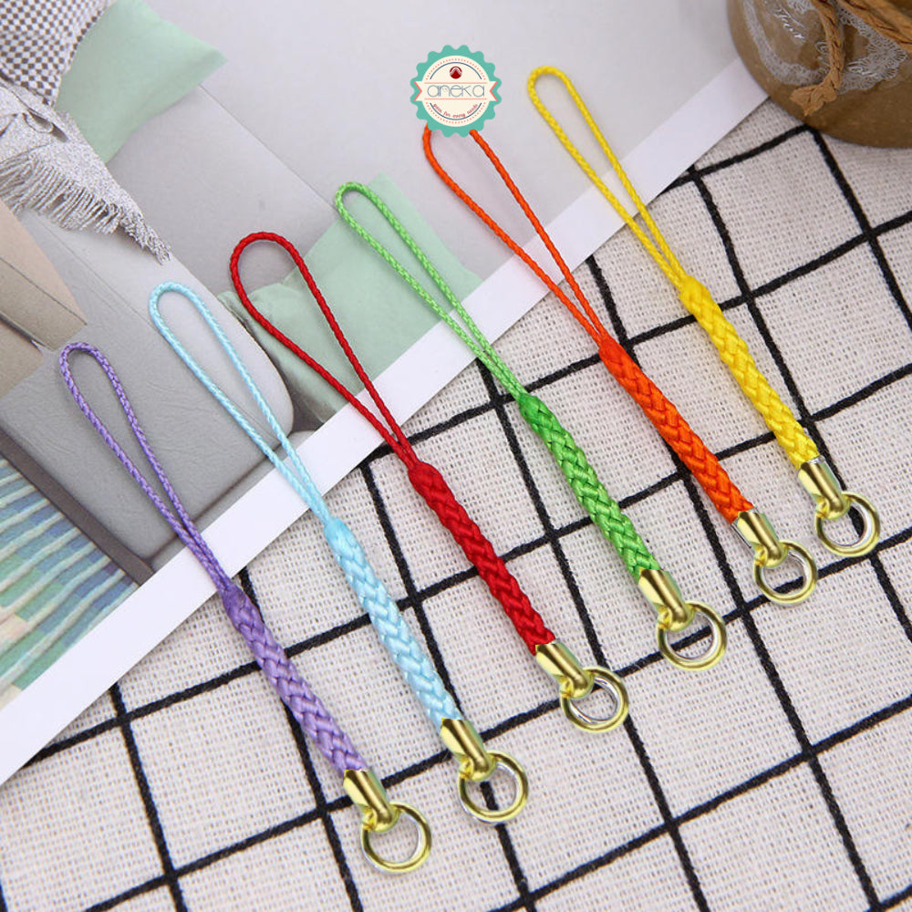 KATALOG - [5PCS] Gantungan Kunci Tali Anyam Kepang / Lanyard Rope Keychain Strap Loop