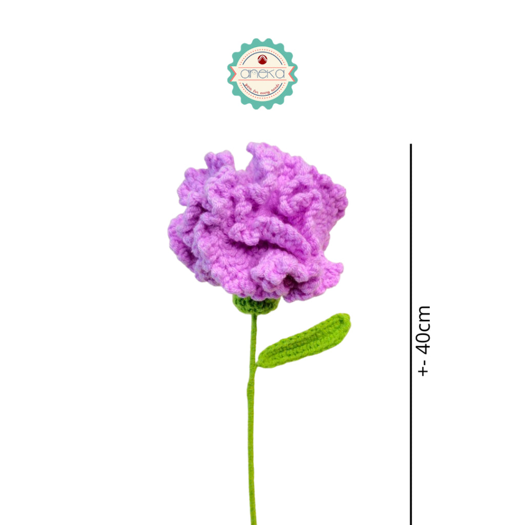 KATALOG - [1 TANGKAI] Bunga Rajut / Hiasan / Buket Hias / Crochet Flower DIY / Hand Bouquet Flowers - PART 1