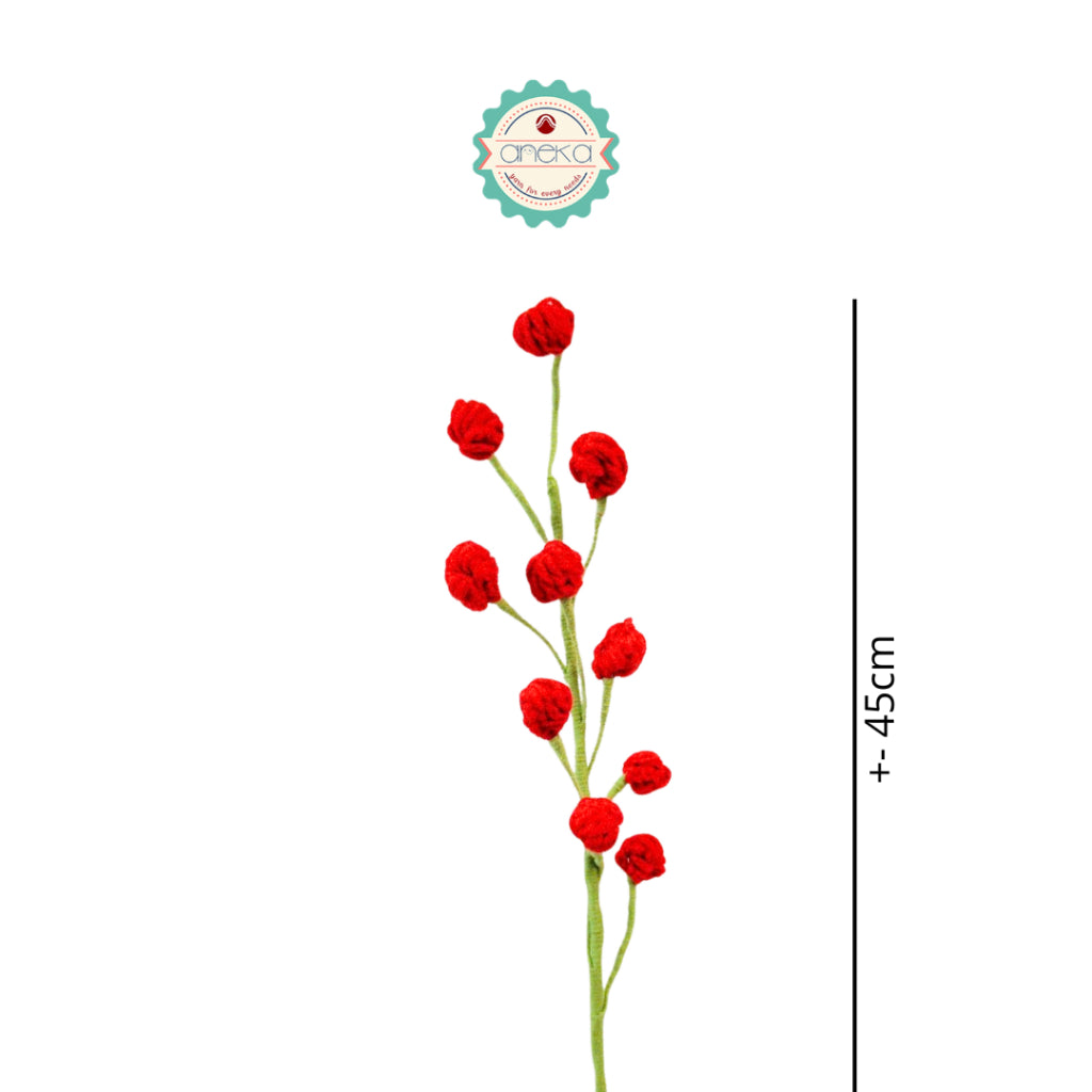 KATALOG - [1 TANGKAI] Bunga Rajut / Hiasan / Buket Hias / Crochet Flower DIY / Hand Bouquet Flowers - PART 1