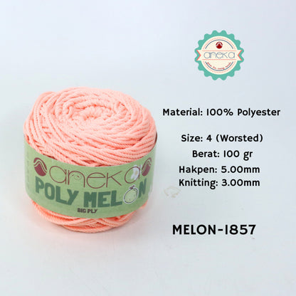 KATALOG - Benang Rajut Poly Melon Big Ply /  Polyester Crochet Knitting Yarn