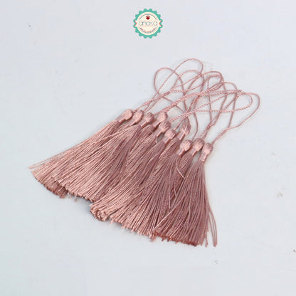 KATALOG - [10 PCS] Tassel Aksesoris / Polyester Silk Fringe Brush Tassels /  With Loop For Jewelry Making Souvenir / Bookmarks / Diy Craft Accessories