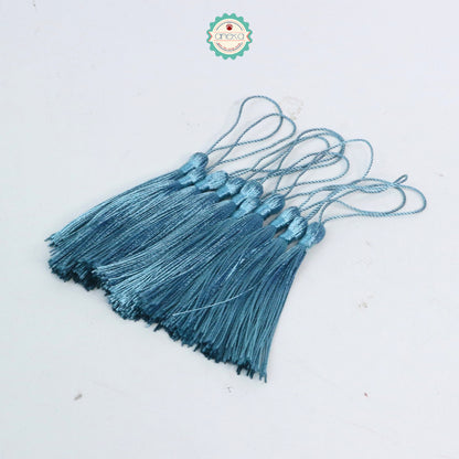 KATALOG - [10 PCS] Tassel Aksesoris / Polyester Silk Fringe Brush Tassels /  With Loop For Jewelry Making Souvenir / Bookmarks / Diy Craft Accessories