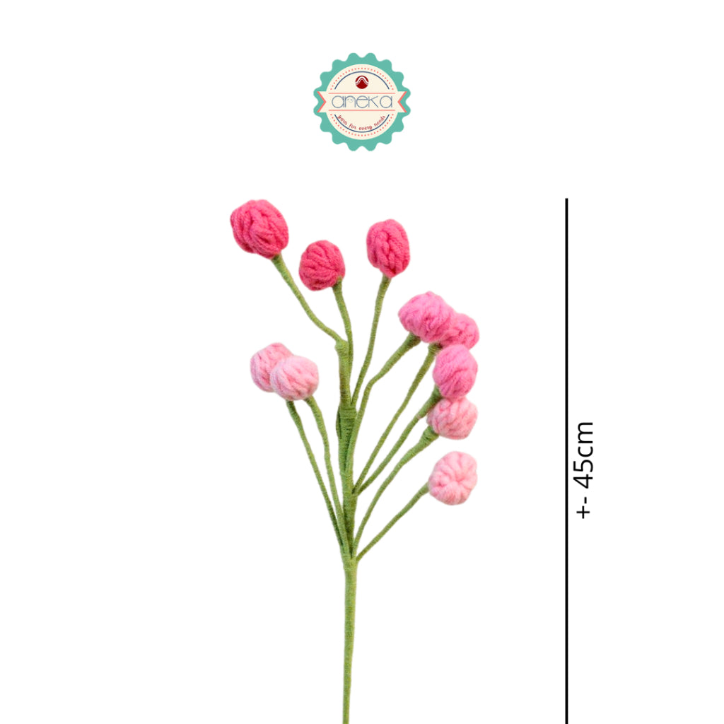 KATALOG - [1 TANGKAI] Bunga Rajut / Hiasan / Buket Hias / Crochet Flower DIY / Hand Bouquet Flowers - PART 1