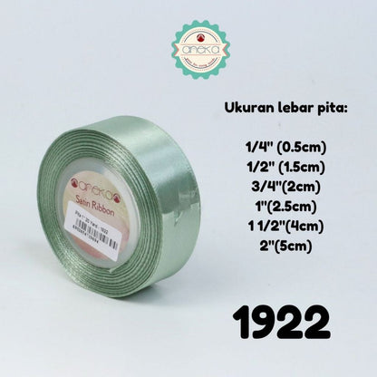 KATALOG - [20 YARD / ROLL] Pita Satin / Satin Silk Ribbon 1 1/2"  - 4 cm